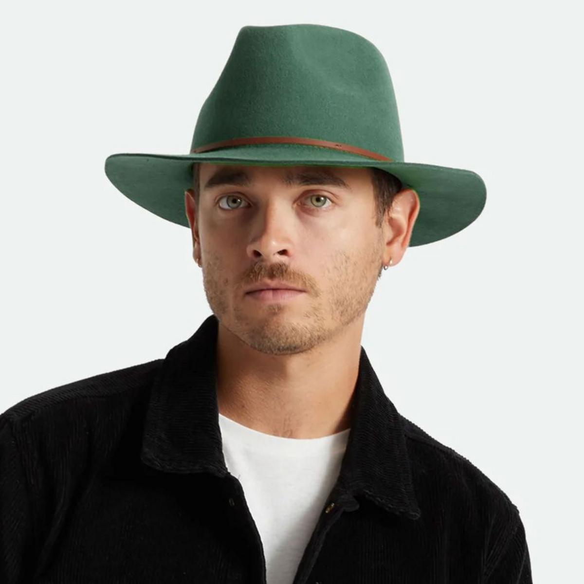 Wesley Wool Felt Floppy Fedora Hat - Spruce