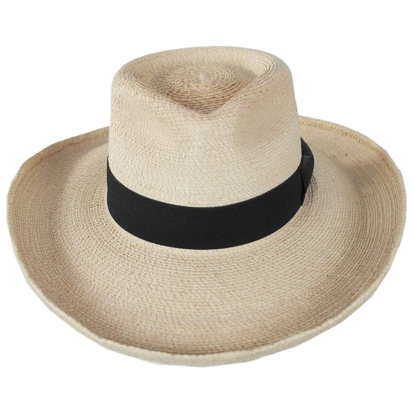SunBody Hats | Plantation Guatemalan Fine Palm Leaf Straw Hat | 128210 | front | NATURAL