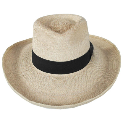 SunBody Hats | Plantation Guatemalan Fine Palm Leaf Straw Hat | 128210 | front | NATURAL
