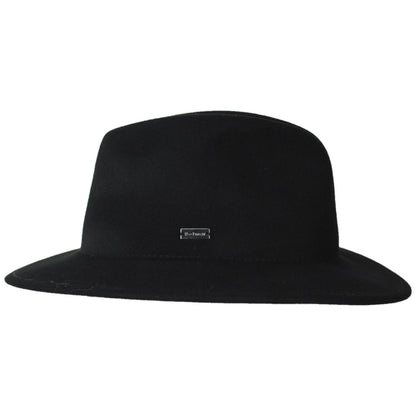 Betmar | Cali Wool LiteFelt Fedora Hat | 123174 | profile | BLACK