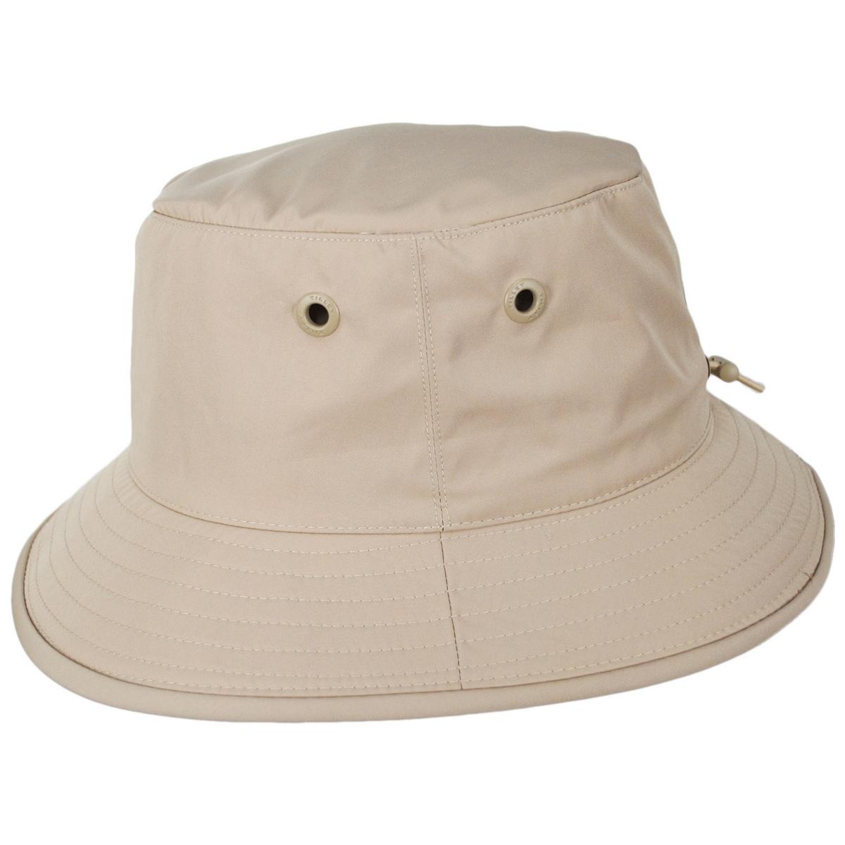 Tilley Endurables | Logo Technical T1 Travelers Bucket Hat | 400852 | profile | LIGHT TAN