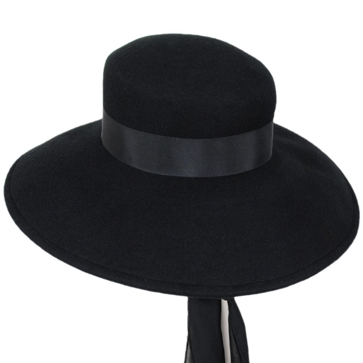 Kathy Jeanne | Lumiere Wool Felt Lampshade Hat - Made to Order | 124721 | lead | BLACK