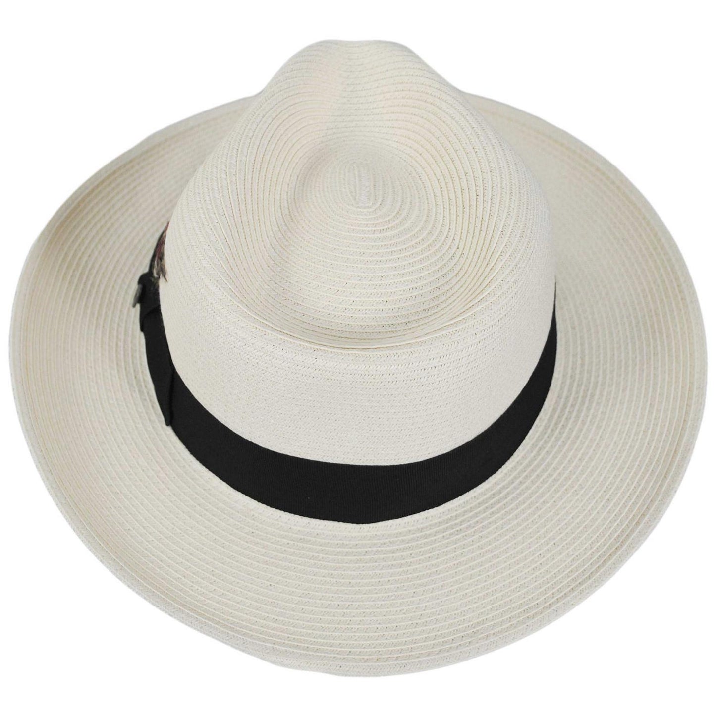 Jaxon Hats | Summer C-Crown Toyo Straw Fedora Hat | 129010 | top | IVORY