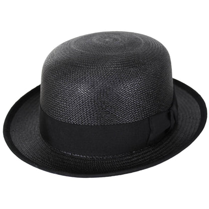 Bailey 1922 | Chaplin Panama Straw Bowler Hat | 127819 | lead | BLACK