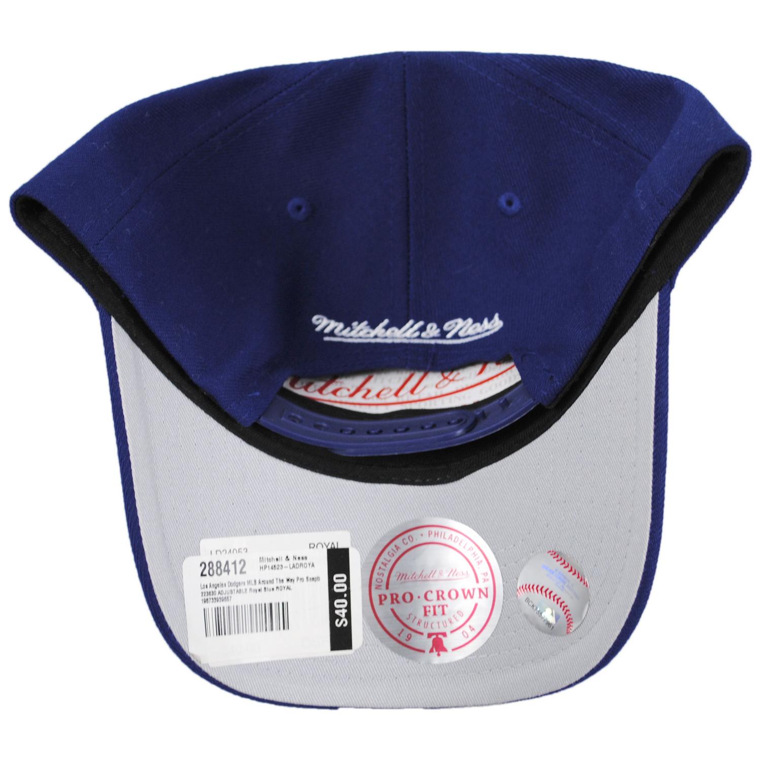 Mitchell & Ness | Los Angeles Dodgers MLB Around The Way Pro Snapback Baseball Cap | 223630 | under | ROYAL