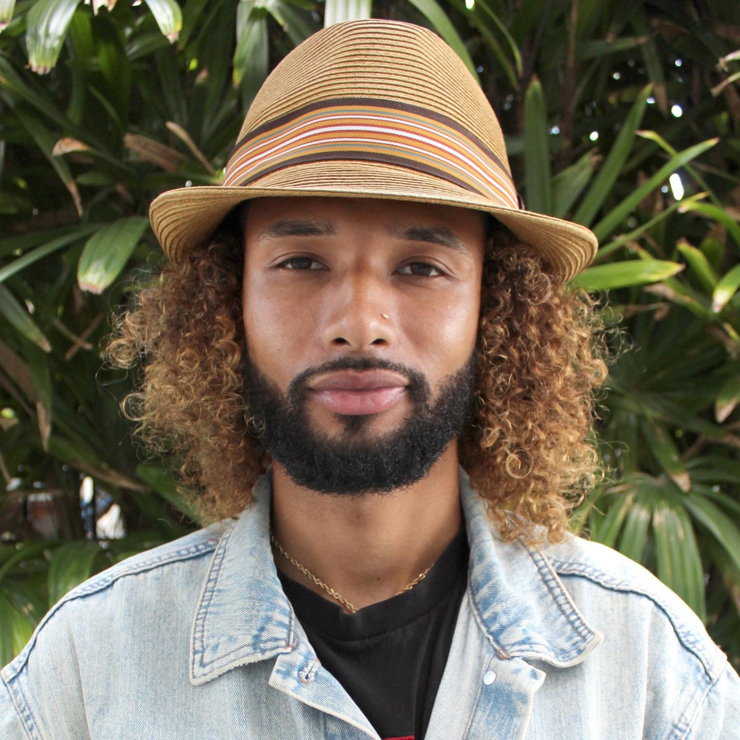 Jaxon Hats | Ridley Toyo Straw Trilby Fedora Hat | 129000 | lsmone | CHESTNUT