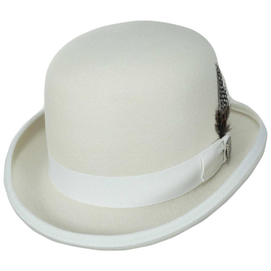 Stacy Adams | Wool Felt Derby Hat | 130454 | lead | IVORY