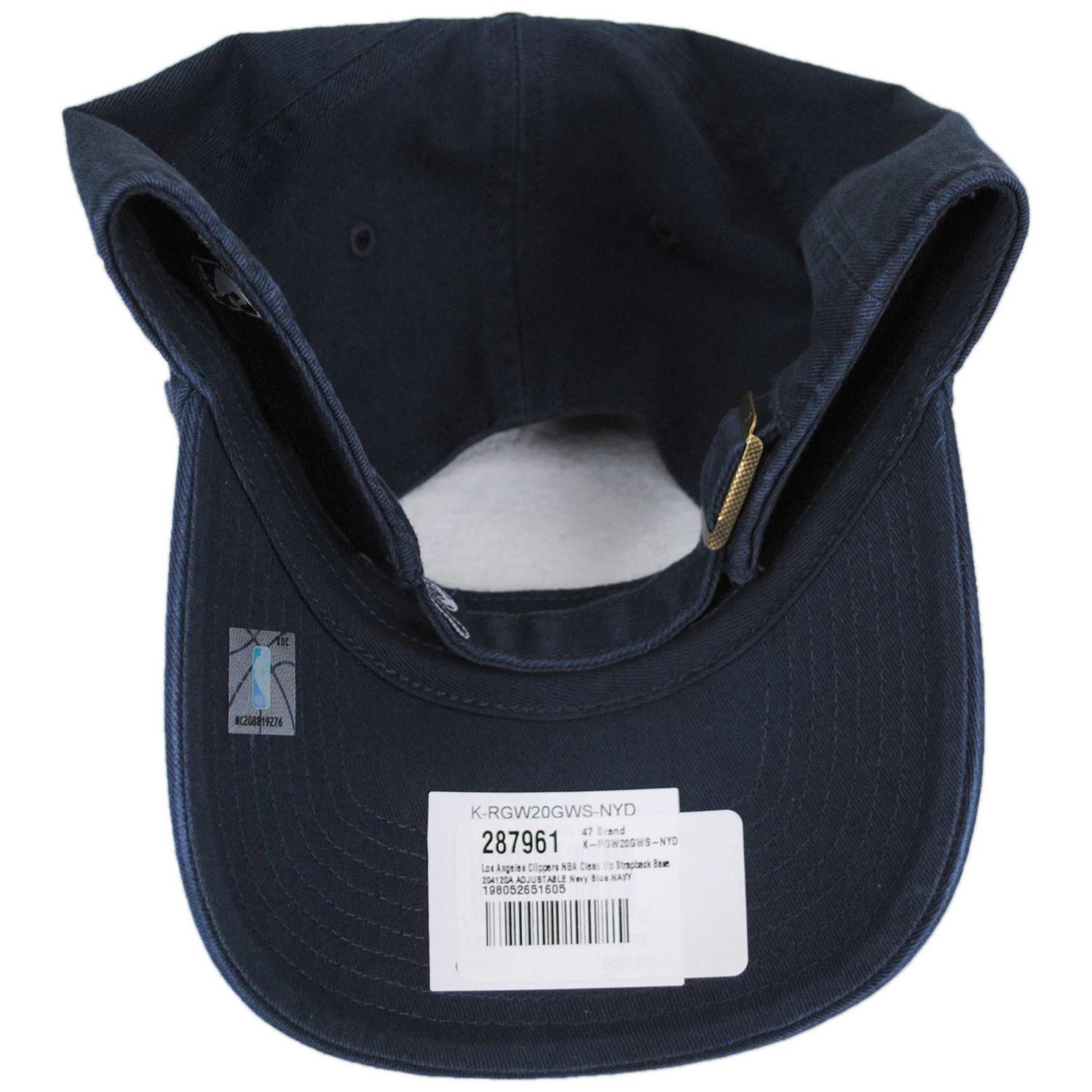 47 Brand | Los Angeles Clippers NBA Clean Up Strapback Baseball Cap Dad Hat II | 204120A | under | NAVY