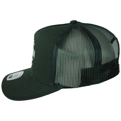 BRIXTON HATS | Fremont NetPlus Mesh Trucker Snapback Baseball Cap | 201896 | profile | PRIMAL GREEN/PRIMAL GREEN
