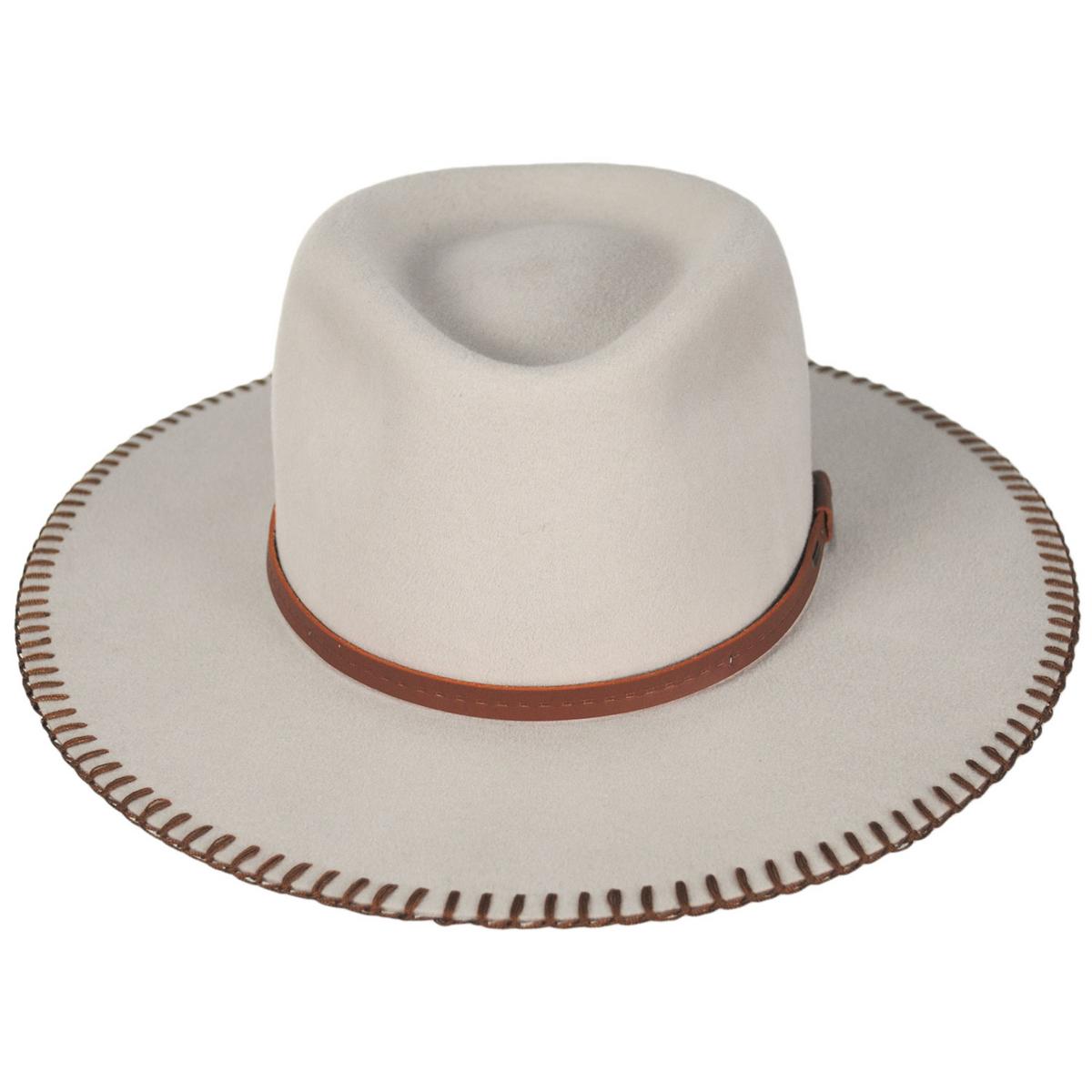 Bailey 1922 | Ganon Elite Wool Felt Gambler Hat | 130397 | top | BONE
