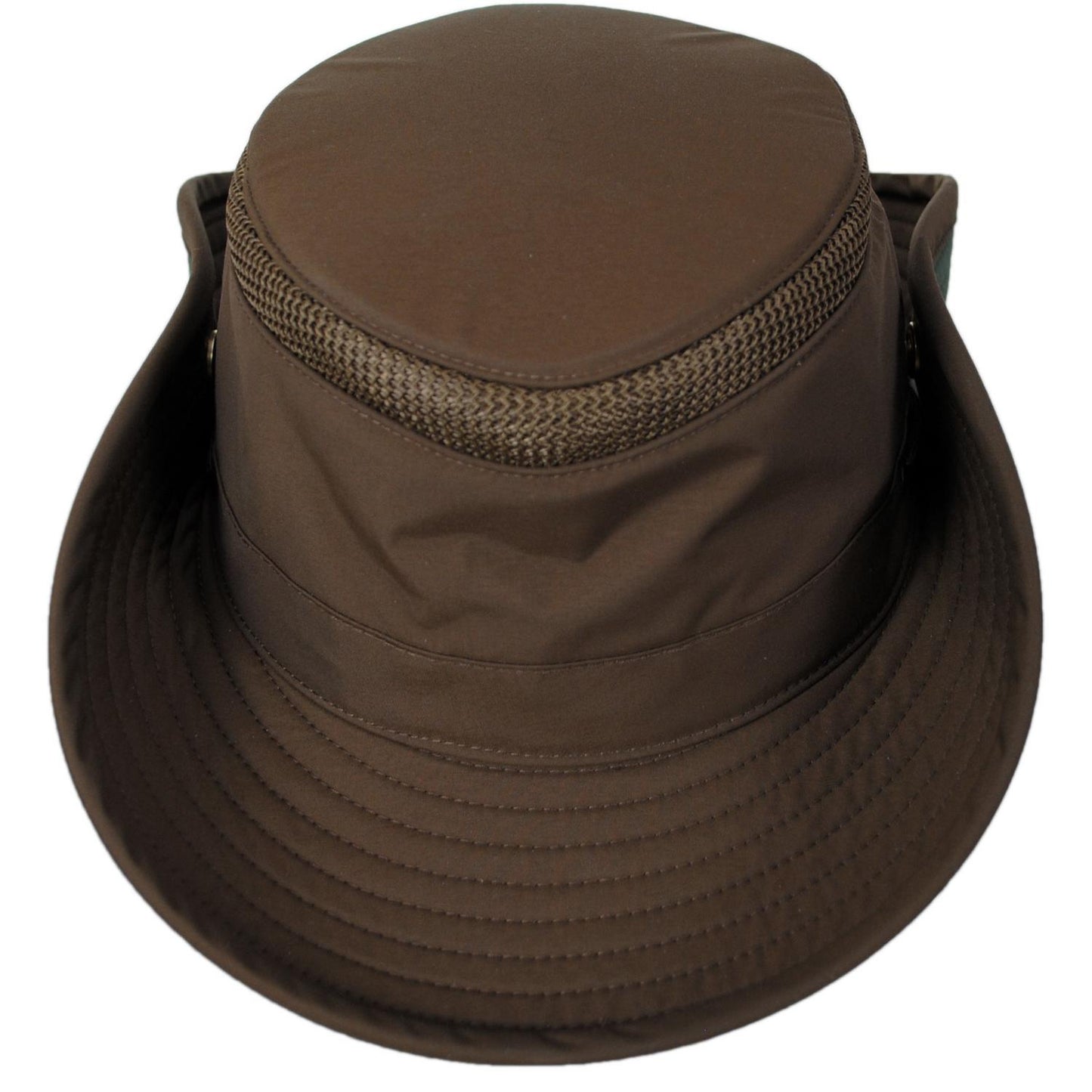 Tilley Endurables | LTM3 Airflo Snap-Up Hat - Peat/Thyme Green | 400853 | detailone | PEAT/THYME GREEN