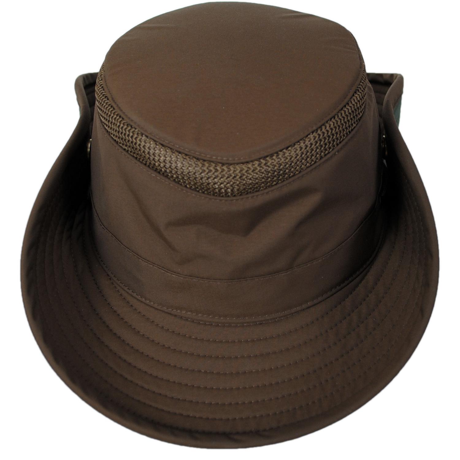 Tilley Endurables | LTM3 Airflo Snap-Up Hat - Peat/Thyme Green | 400853 | detailone | PEAT/THYME GREEN