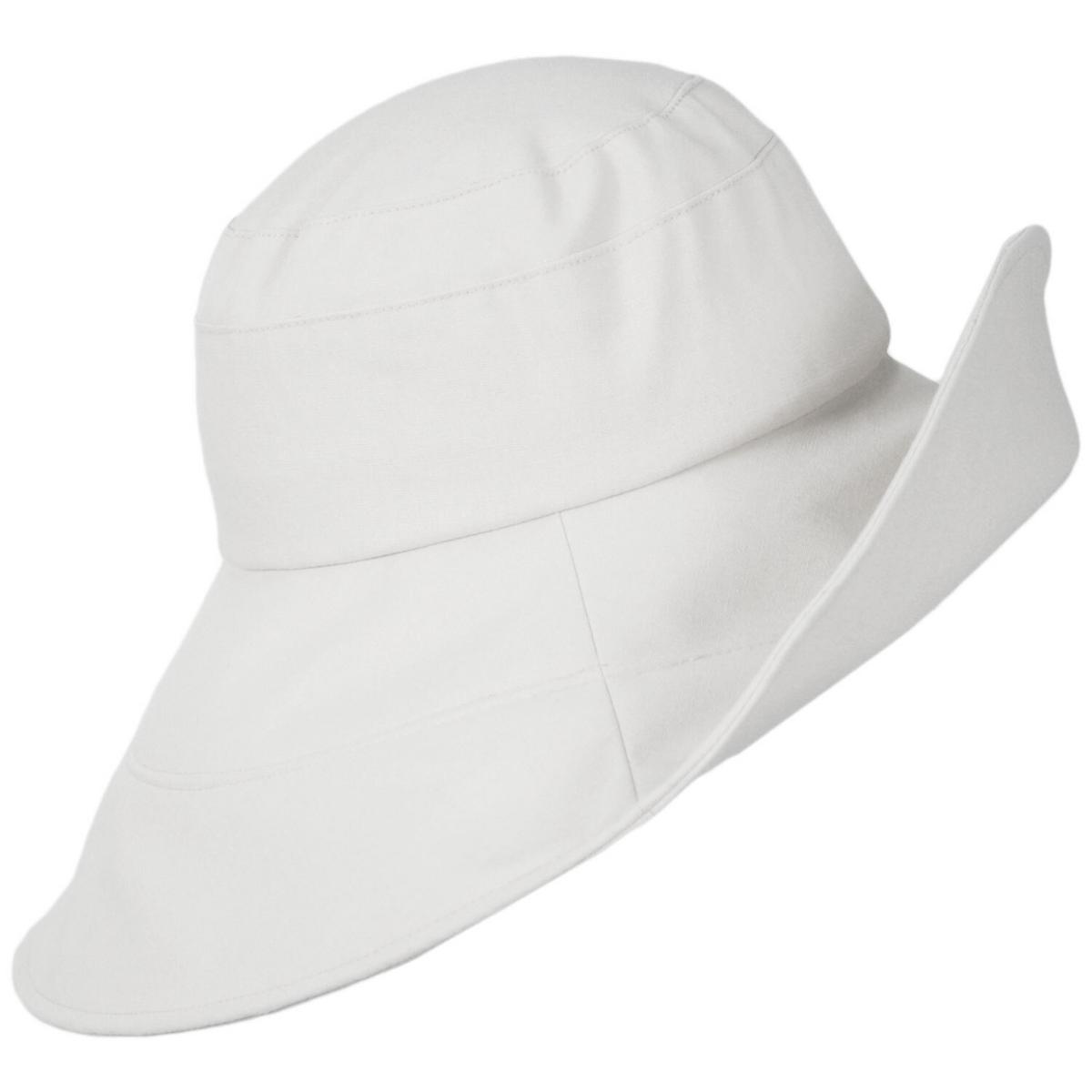 sur la tete | Monaco Linen Sun Hat | 109404 | profile | WHITE
