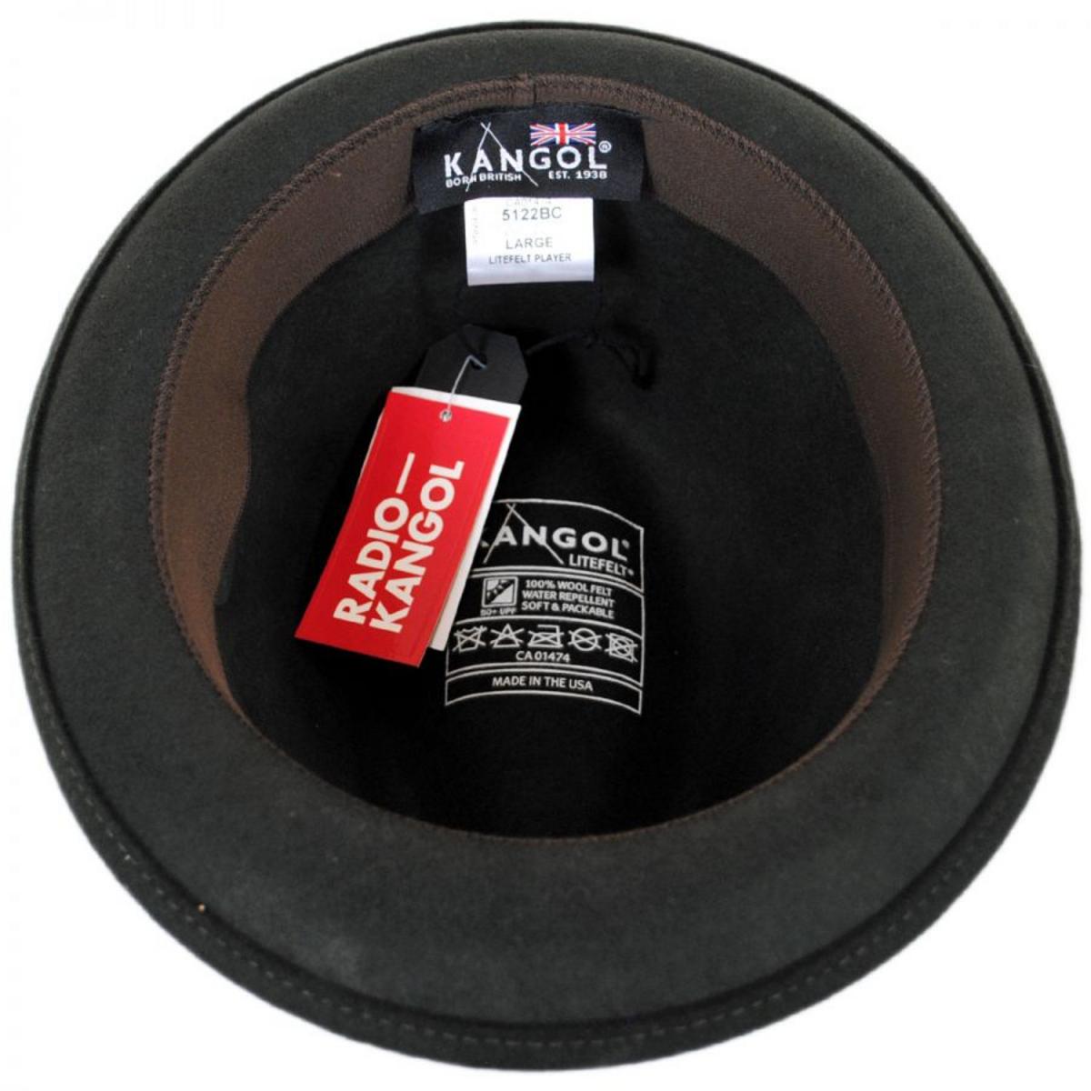 Kangol | Wool LiteFelt Player Fedora Hat | 130197 | under | FORRESTER