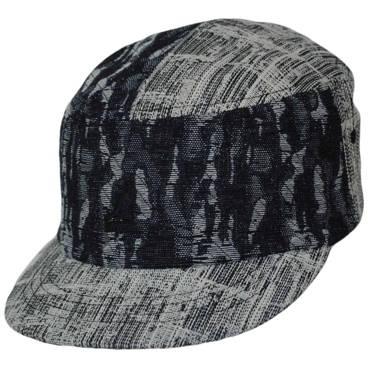 Kangol | Denim Mashup Army Cap | 201142 | lead | BLACK TOPSTITCH