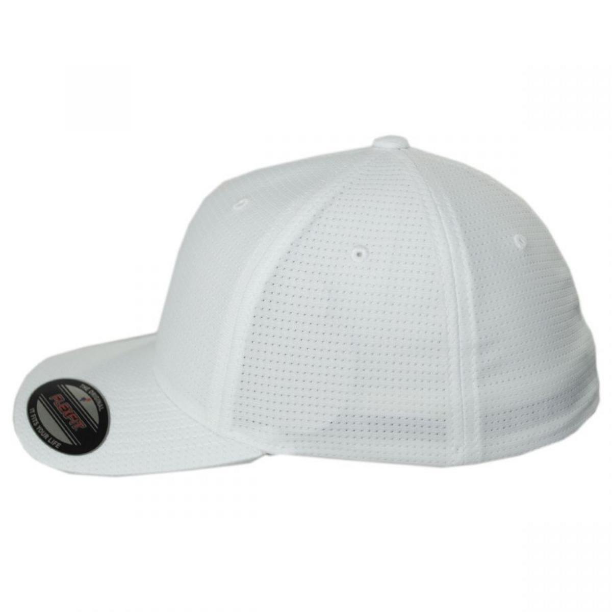 Flexfit | Cool and Dry Flexfit Fitted Baseball Cap | 221505 | profile | WHITE