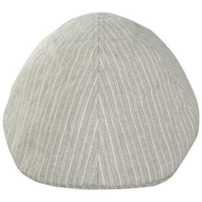 Bigalli | Striped Linen and Cotton Duckbill Ivy Cap | 161810 | front | BEIGE