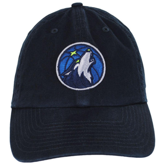 47 Brand | Minnesota Timberwolves NBA Clean Up Strapback Baseball Cap Dad Hat | 204170 | front | NAVY