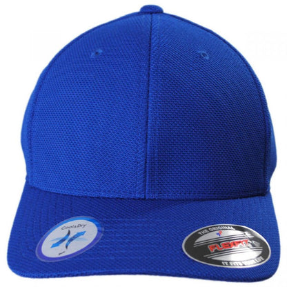 Flexfit | Cool and Dry Pique Mesh Flexfit Fitted Baseball Cap | 221514 | front | ROYAL