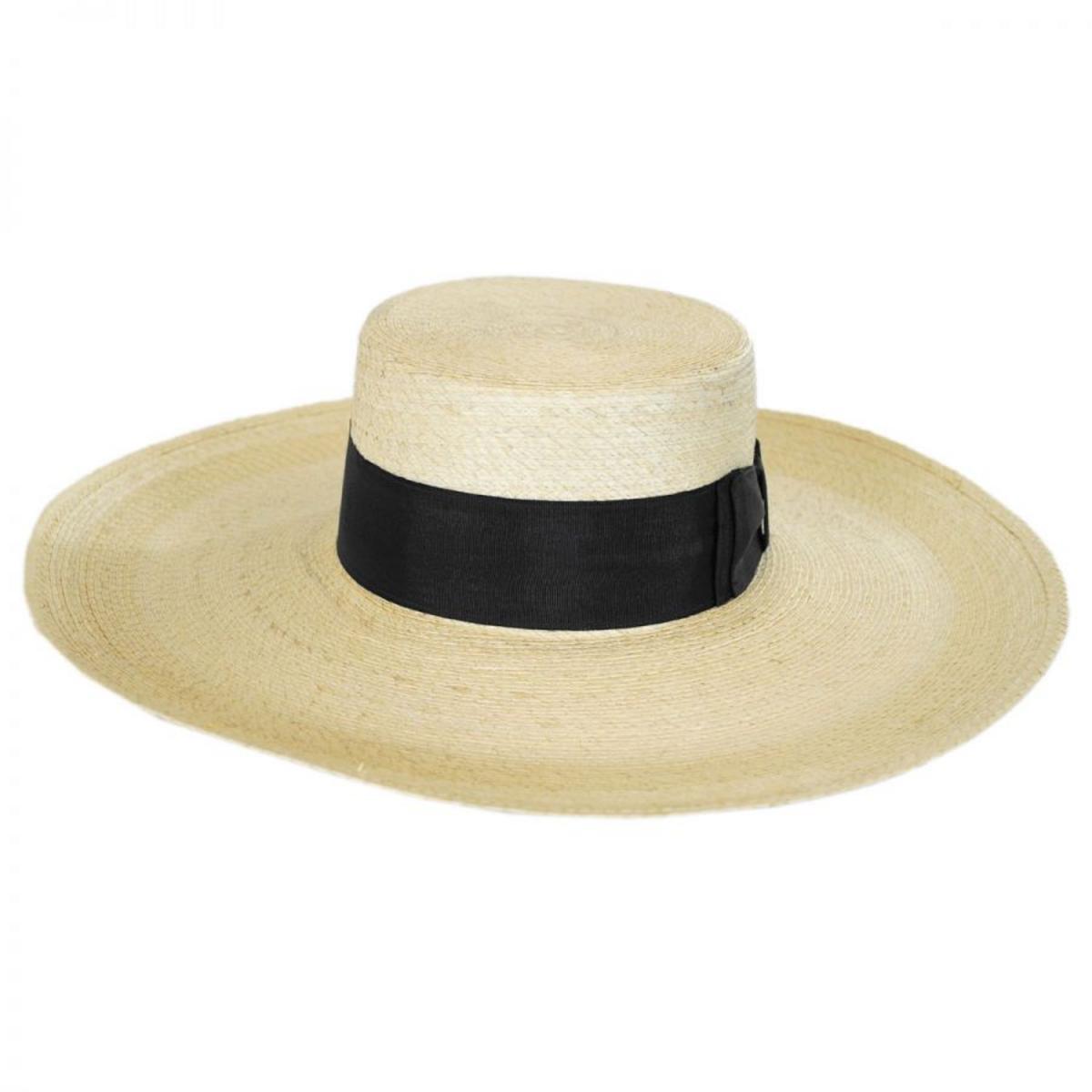 Stetson | Sunny Mexican Palm Leaf Straw Boater Hat | 101655 | front | NATURAL