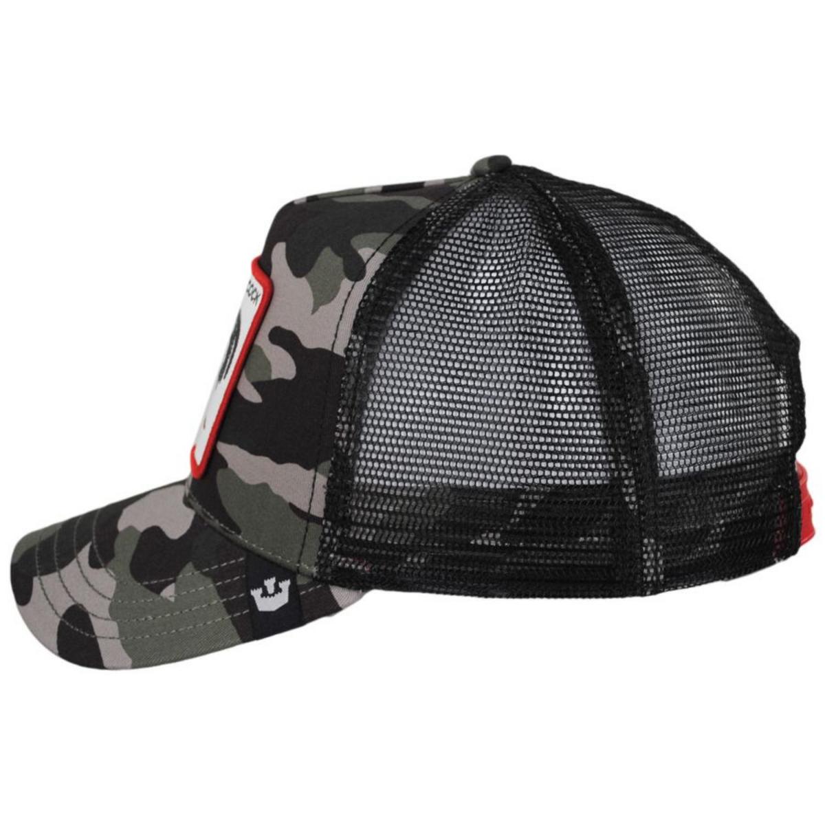 Goorin Bros | Cock Mesh Trucker Snapback Baseball Cap | 200441 | profile | CAMOUFLAGE