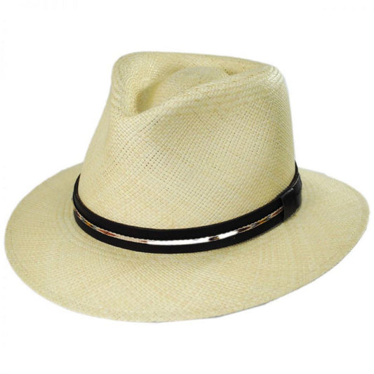 Bailey 1922 | Stansfield Panama Straw Fedora Hat | 127850 | lead | NATURAL