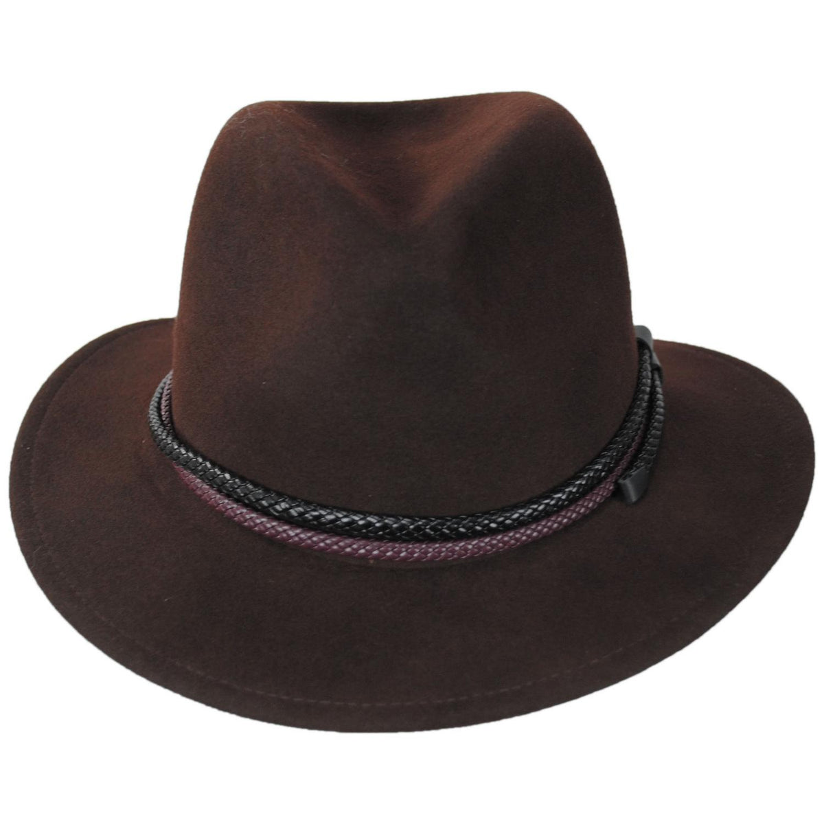 Bailey 1922 | Nelles Wool LiteFelt Fedora Hat | 130348 | front | JAVA BEAN