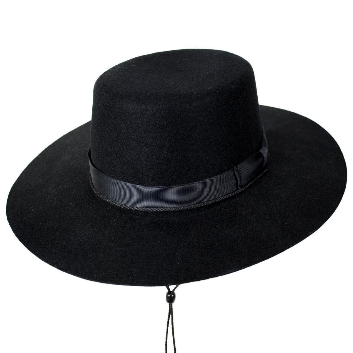 Jaxon Hats | Made in the USA - Classics Wool Felt Bolero Hat | 191721 | lead | BLACK