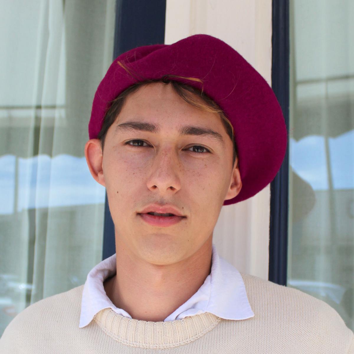 Village Hat Shop | Wholesale Wool Fashion Beret B2B Pre-Pack | B2B152500 | lsmone | RASPBERRY