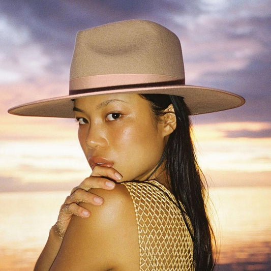 Lack of Color | Wool Felt Rancher Fedora Hat | 124303 | lsfone | CARAMEL