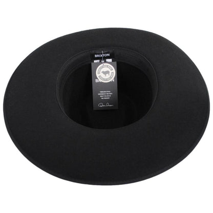 BRIXTON HATS | Reno Wool Felt Fedora Hat | 135651 | under | BLACK/BLACK