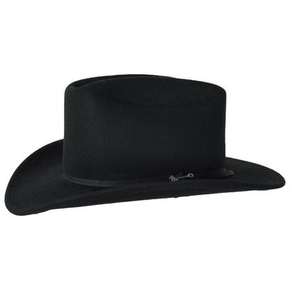 Stetson | Lakewood Crushable Wool Felt Western Hat | 130769 | profile | BLACK