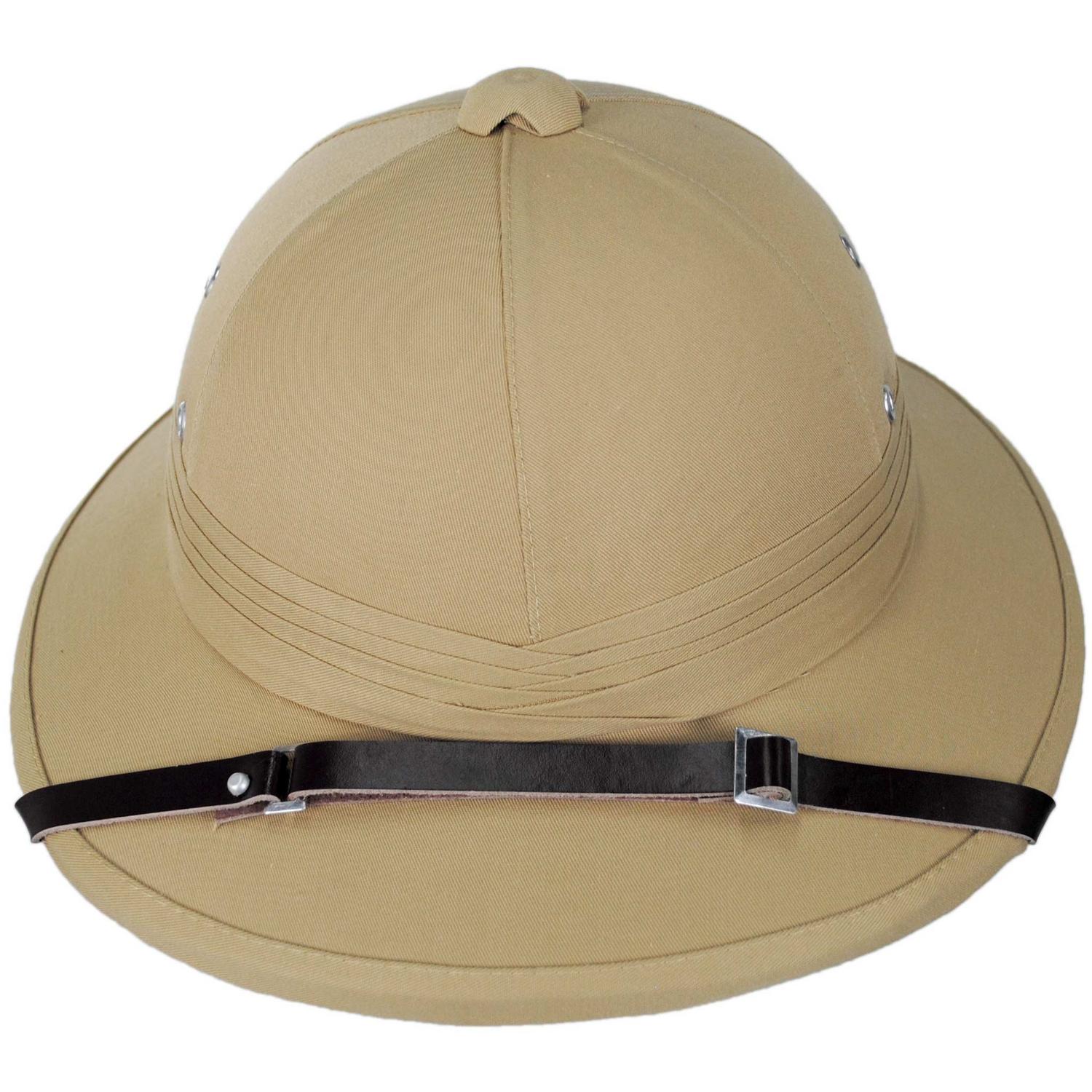 Village Hat Shop | French Pith Helmet | 155800 | front | KHAKI