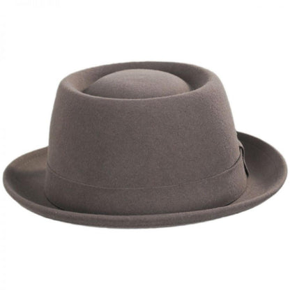 Kangol | Wool LiteFelt Pork Pie Hat | 130196 | front | COCOA