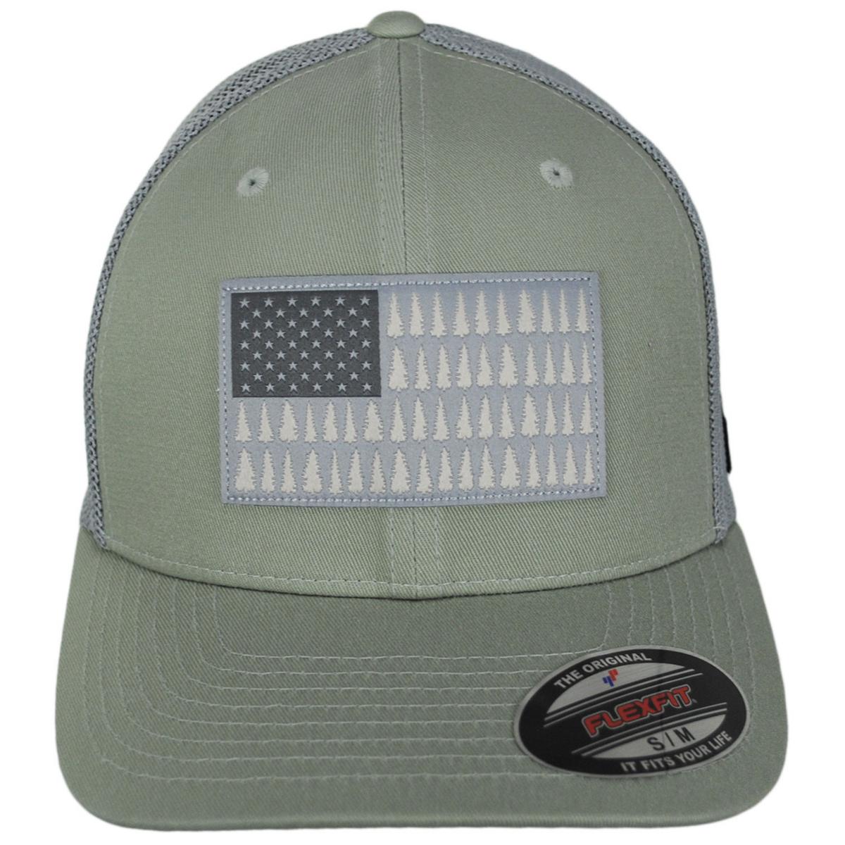 Columbia Sportswear | Tree Flag Mesh Flexfit Fitted Baseball Cap | 400139 | front | SAFARI