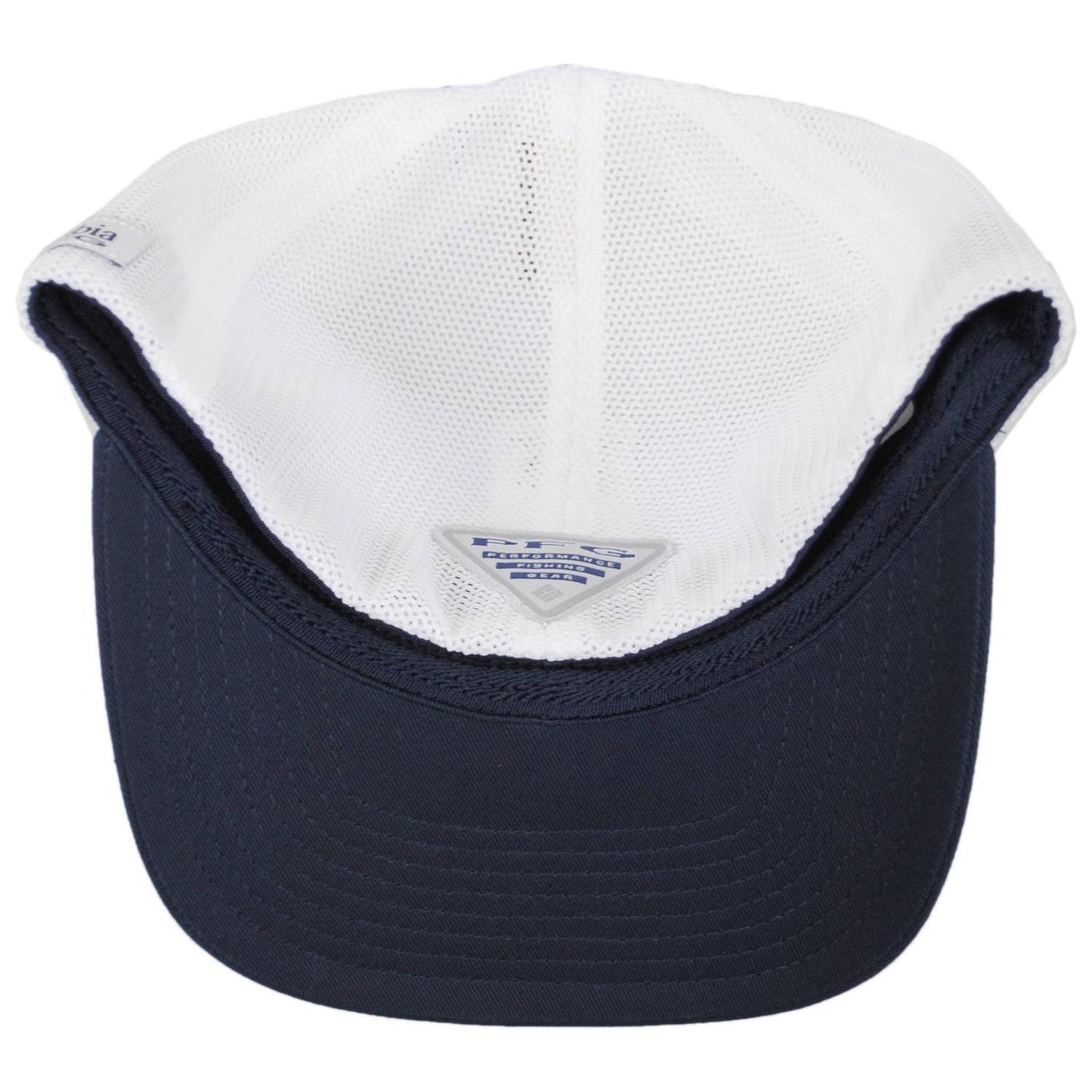 Columbia Sportswear | PFG Icon Cotton & Mesh Flexfit Fitted Baseball Cap | 400082 | under | COLLEGIATE NAVY