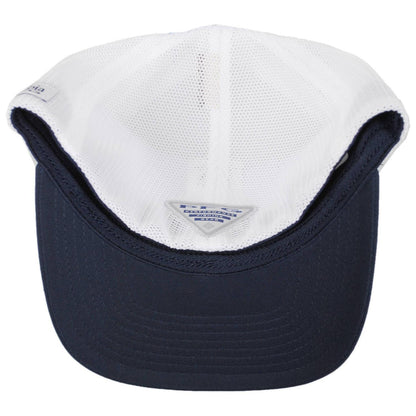 Columbia Sportswear | PFG Icon Cotton & Mesh Flexfit Fitted Baseball Cap | 400082 | under | COLLEGIATE NAVY