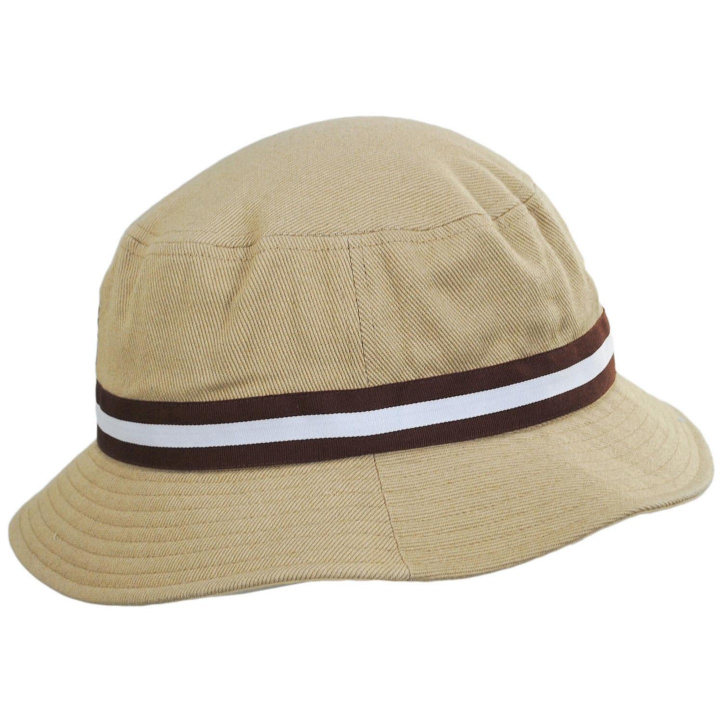 Kangol | Stripe Lahinch Cotton Bucket Hat - Spring | 185718S | profile | OAT