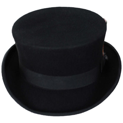 Jaxon Hats | Deadman Wool Felt Top Hat | 193901 | front | BLACK