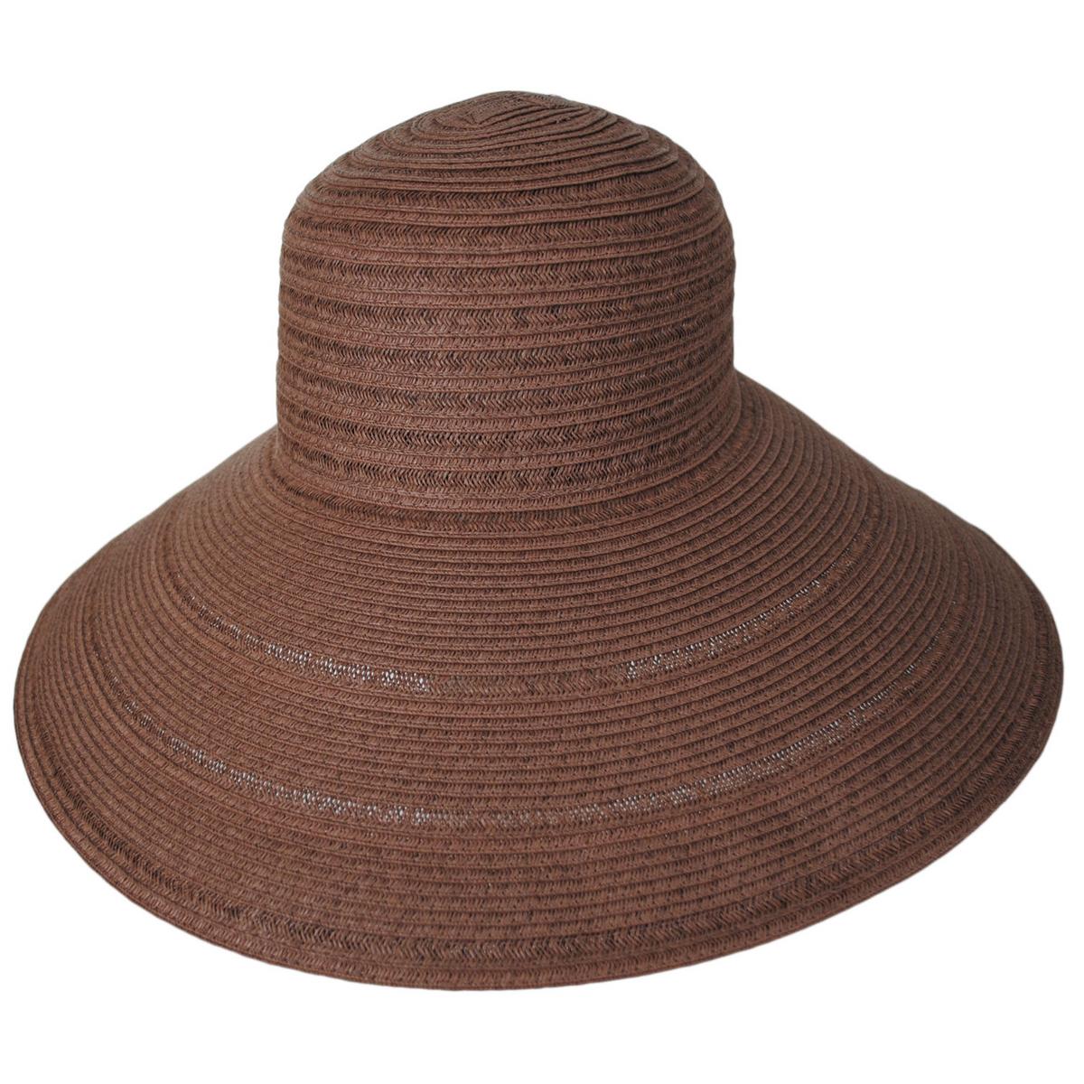San Diego Hat Company | Newport Toyo Braid Sun Hat | 103685 | lead | BROWN