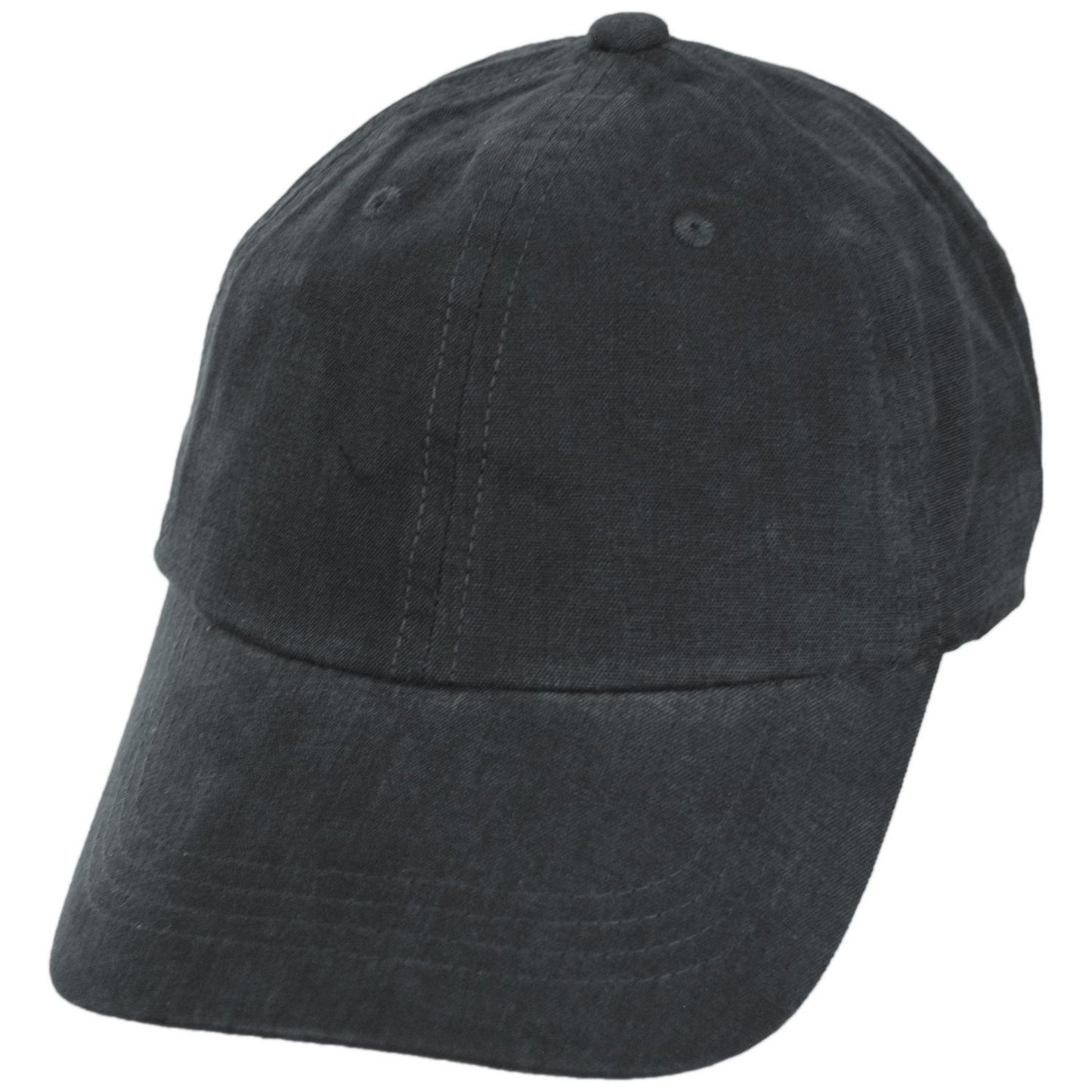 Dorfman Pacific | Washed Cotton Baseball Cap Dad Hat | 200188 | lead | CHARCOAL