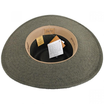 Bailey 1922 | Ore Raindura Straw Blend Outback Hat | 127725 | under | ARMY