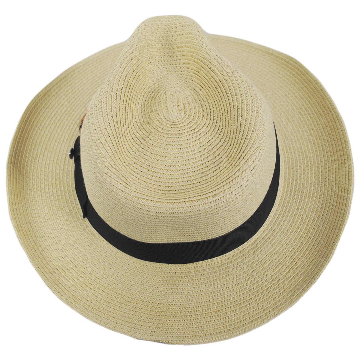 Jaxon Hats | Summer C-Crown Toyo Straw Fedora Hat | 129010 | top | NATURAL