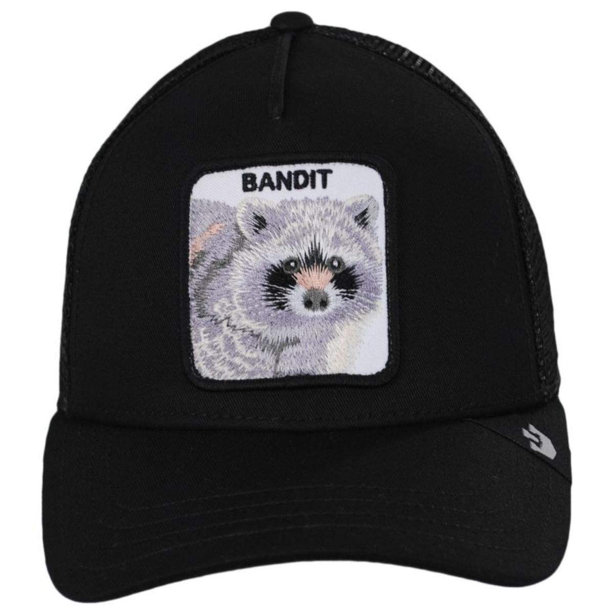 Goorin Bros | Bandit Mesh Trucker Snapback Baseball Cap | 200449 | front | BLACK
