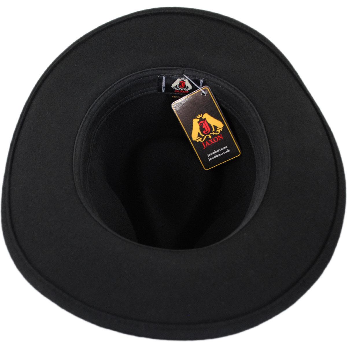 Jaxon Hats | Wholesale Ford Crushable Wool Felt Fedora Hat B2B Pre-Pack | B2B135004 | under | BLACK