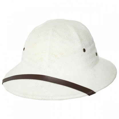 Village Hat Shop | Toyo Straw Pith Helmet | 128800 | lead | WHITE