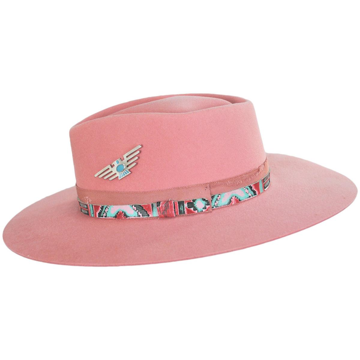 Renegade | Ember Wool Felt Cross Crown Rancher Hat | 100812 | profile | PEACH