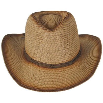 Jeanne Simmons | Caballero Toyo Straw Western Hat | 101822 | front | CAMEL