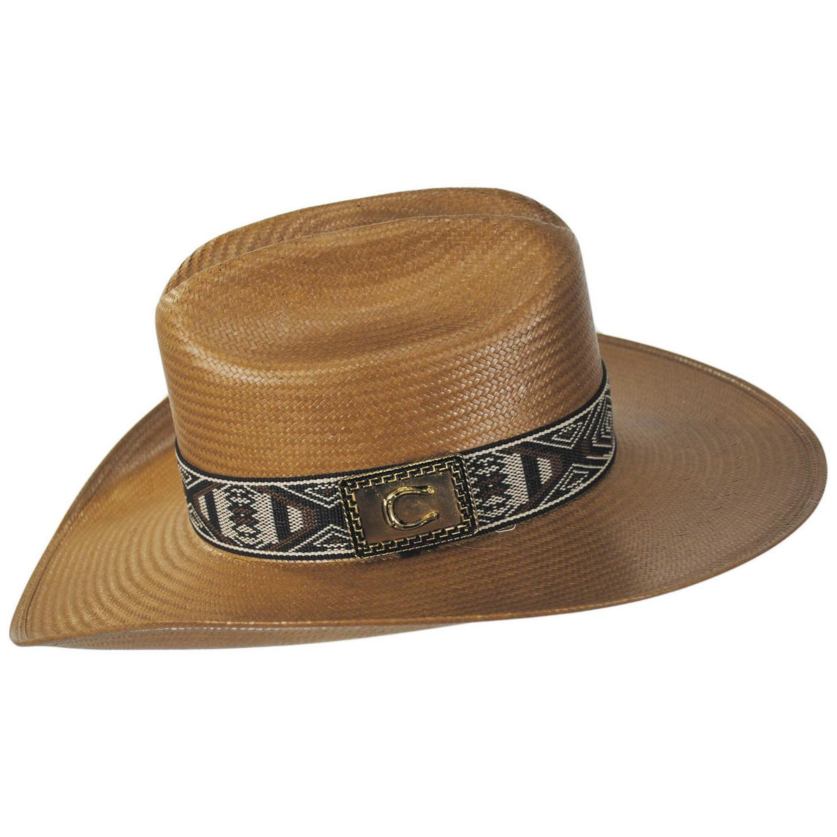 Charlie 1 Horse | Lainey Wilson Neon Rainbow Shantung Straw Western Hat | 124959 | profile | COGNAC