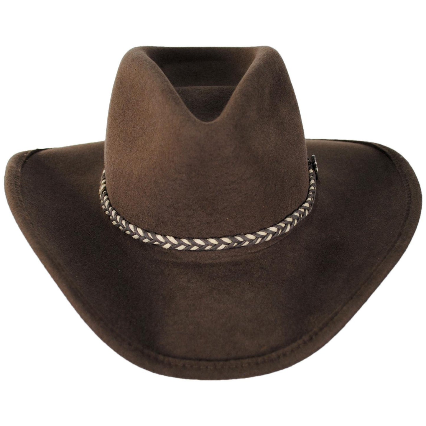 Stetson | Rawhide Buffalo Fur Felt Western Hat | 130626 | front | MINK